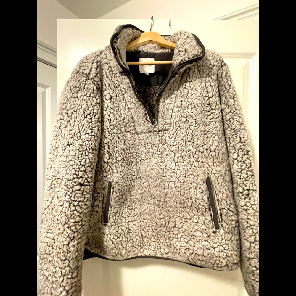 Thread and Supply fleece quarter zip pullover